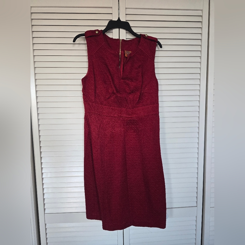 Tory Burch Elegant Red Sleeveless Dress